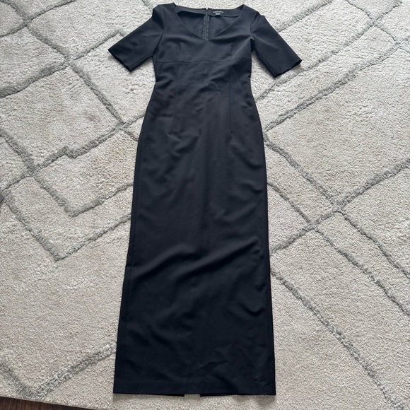 Strenesse Gabriele Strehle black midi dress sheath classy office workwear 6 - Picture 1 of 13